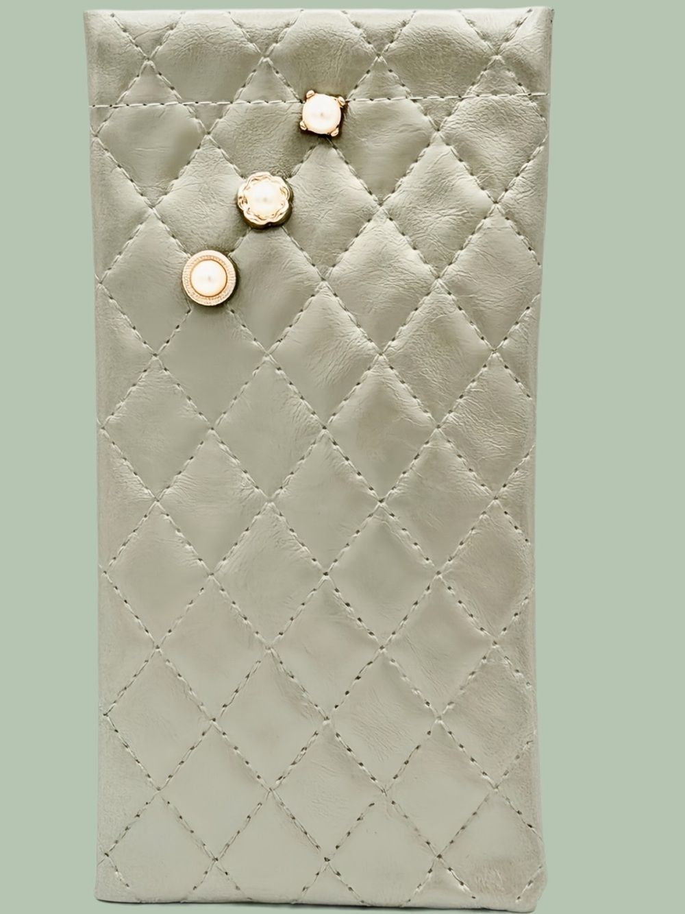 NWT EYEGLASS CASE W/PINS LISTING FOR SAGE GREEN 02 EBONY &PINK SEPARATE LISTINGS